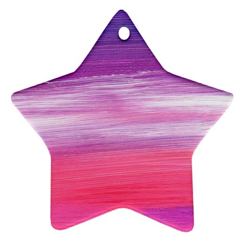 Abstract In Pink & Purple Star Ornament (Two Sides) from ArtsNow.com Front