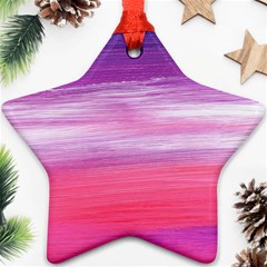 Abstract In Pink & Purple Star Ornament (Two Sides) from ArtsNow.com Front