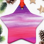 Abstract In Pink & Purple Star Ornament (Two Sides)