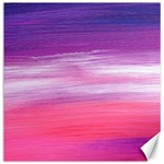 Abstract In Pink & Purple Canvas 12  x 12  (Unframed)