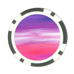 Abstract In Pink & Purple Poker Chip from ArtsNow.com Front