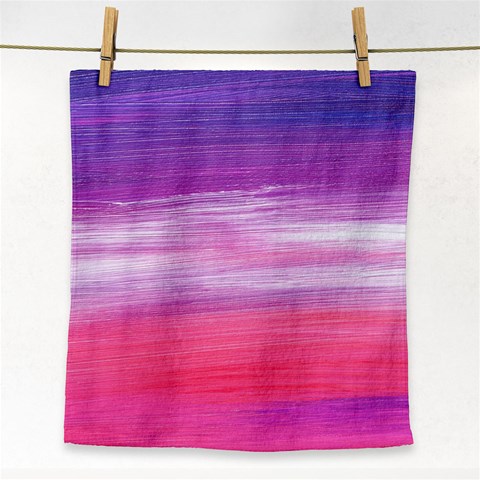 Abstract In Pink & Purple Face Towel from ArtsNow.com Front
