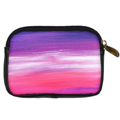 Abstract In Pink & Purple Digital Camera Leather Case from ArtsNow.com Back