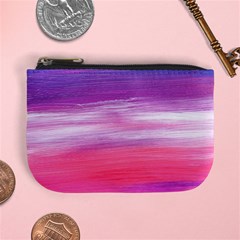 Abstract In Pink & Purple Coin Change Purse from ArtsNow.com Front