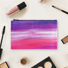 Abstract In Pink & Purple Cosmetic Bag (Medium) from ArtsNow.com Front