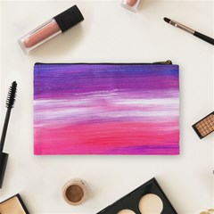 Abstract In Pink & Purple Cosmetic Bag (Medium) from ArtsNow.com Back