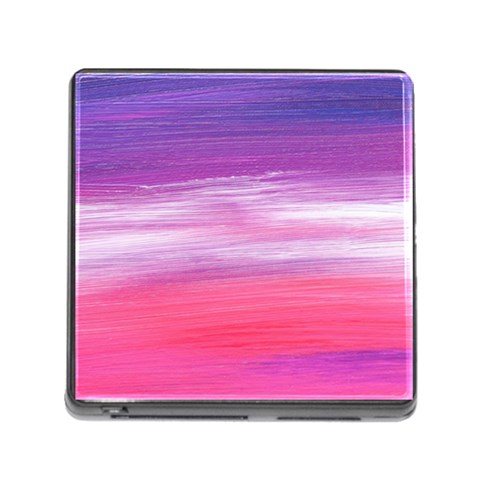 Abstract In Pink & Purple Memory Card Reader with Storage (Square) from ArtsNow.com Front