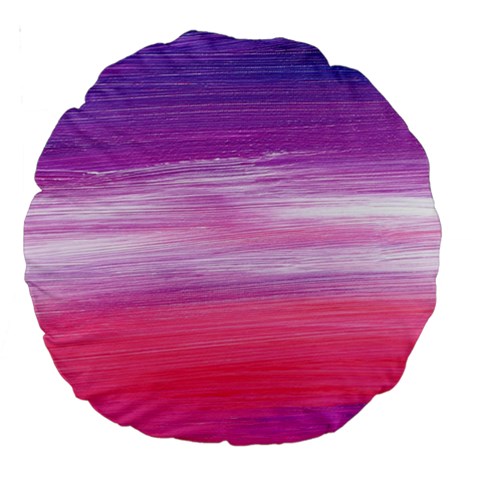 Abstract In Pink & Purple 18  Premium Round Cushion  from ArtsNow.com Front