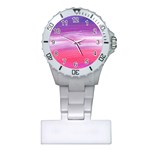 Abstract In Pink & Purple Nurses Watch