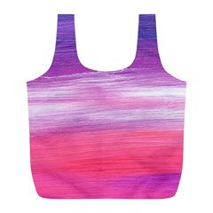 Abstract In Pink & Purple Reusable Bag (L) from ArtsNow.com Front