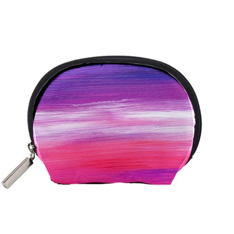 Abstract In Pink & Purple Accessories Pouch (Small) from ArtsNow.com Front