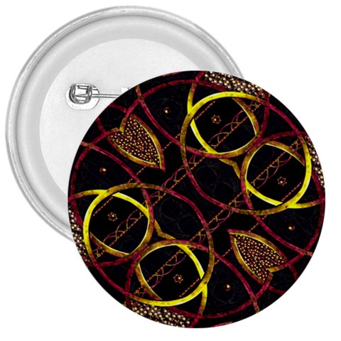 Luxury Futuristic Ornament 3  Button from ArtsNow.com Front