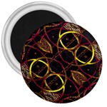 Luxury Futuristic Ornament 3  Button Magnet