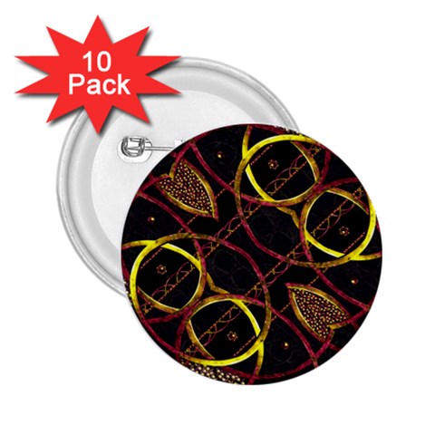 Luxury Futuristic Ornament 2.25  Button (10 pack) from ArtsNow.com Front