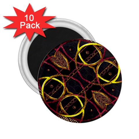 Luxury Futuristic Ornament 2.25  Button Magnet (10 pack) from ArtsNow.com Front