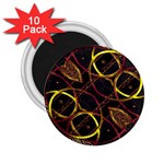 Luxury Futuristic Ornament 2.25  Button Magnet (10 pack)