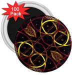 Luxury Futuristic Ornament 3  Button Magnet (100 pack)