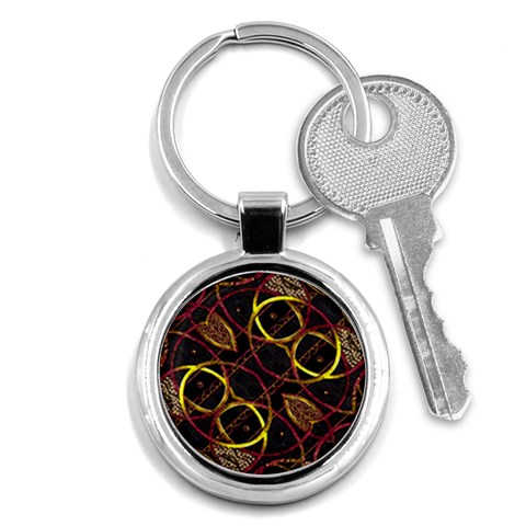 Luxury Futuristic Ornament Key Chain (Round) from ArtsNow.com Front
