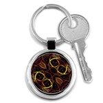 Luxury Futuristic Ornament Key Chain (Round)