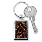 Luxury Futuristic Ornament Key Chain (Rectangle)