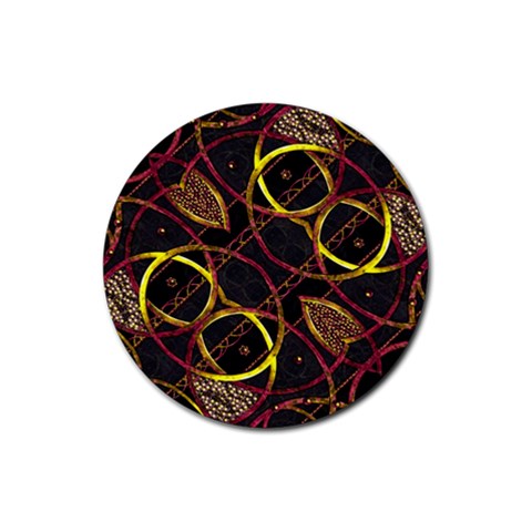 Luxury Futuristic Ornament Drink Coasters 4 Pack (Round) from ArtsNow.com Front