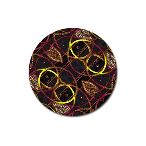 Luxury Futuristic Ornament Magnet 3  (Round) from ArtsNow.com Front