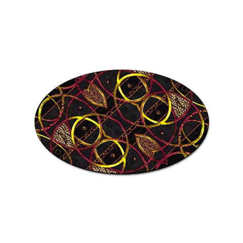 Luxury Futuristic Ornament Sticker 10 Pack (Oval) from ArtsNow.com Front