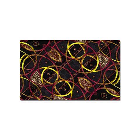 Luxury Futuristic Ornament Sticker 100 Pack (Rectangle) from ArtsNow.com Front