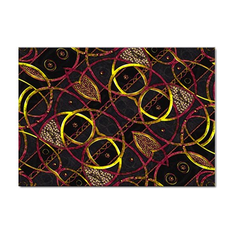 Luxury Futuristic Ornament A4 Sticker 10 Pack from ArtsNow.com Front