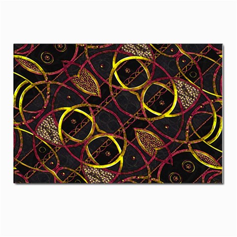 Luxury Futuristic Ornament Postcards 5  x 7  (10 Pack) from ArtsNow.com Front