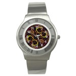 Luxury Futuristic Ornament Stainless Steel Watch (Slim)