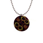 Luxury Futuristic Ornament Button Necklace