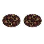 Luxury Futuristic Ornament Cufflinks (Oval)