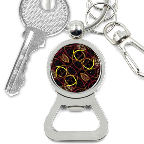 Luxury Futuristic Ornament Bottle Opener Key Chain from ArtsNow.com Front