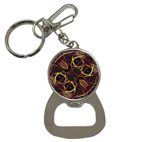 Luxury Futuristic Ornament Bottle Opener Key Chain from ArtsNow.com Front