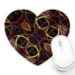 Luxury Futuristic Ornament Mouse Pad (Heart)