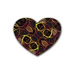 Luxury Futuristic Ornament Drink Coasters (Heart)