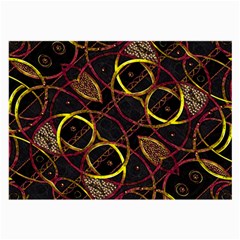 Luxury Futuristic Ornament Glasses Cloth (Large, Two Sided) from ArtsNow.com Back