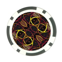 Luxury Futuristic Ornament Poker Chip from ArtsNow.com Front