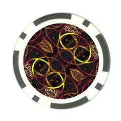 Luxury Futuristic Ornament Poker Chip from ArtsNow.com Back