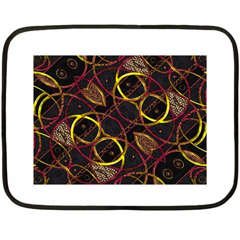 Luxury Futuristic Ornament Mini Fleece Blanket (Two Sided) from ArtsNow.com 35 x27  Blanket Front