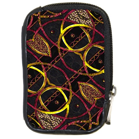 Luxury Futuristic Ornament Compact Camera Leather Case from ArtsNow.com Front