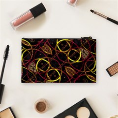 Luxury Futuristic Ornament Cosmetic Bag (Small) from ArtsNow.com Back