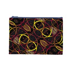 Luxury Futuristic Ornament Cosmetic Bag (Large) from ArtsNow.com Front