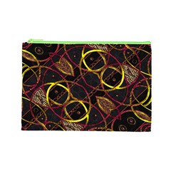 Luxury Futuristic Ornament Cosmetic Bag (Large) from ArtsNow.com Front