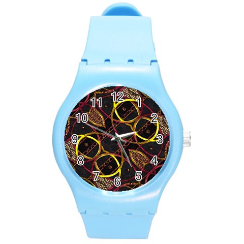 Luxury Futuristic Ornament Plastic Sport Watch (Medium) from ArtsNow.com Front