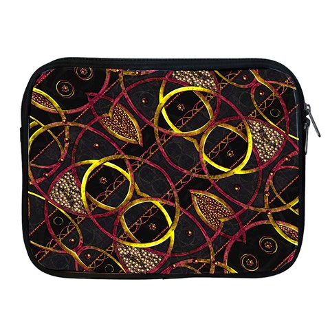 Luxury Futuristic Ornament Apple iPad Zippered Sleeve from ArtsNow.com Front