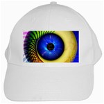 Eerie Psychedelic Eye White Baseball Cap
