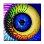 Eerie Psychedelic Eye Ceramic Tile