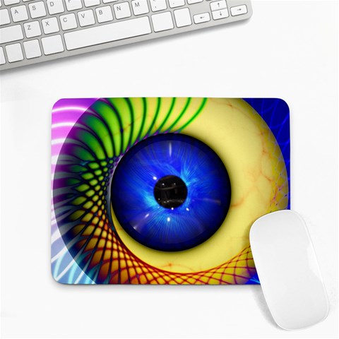 Eerie Psychedelic Eye Small Mouse Pad (Rectangle) from ArtsNow.com Front
